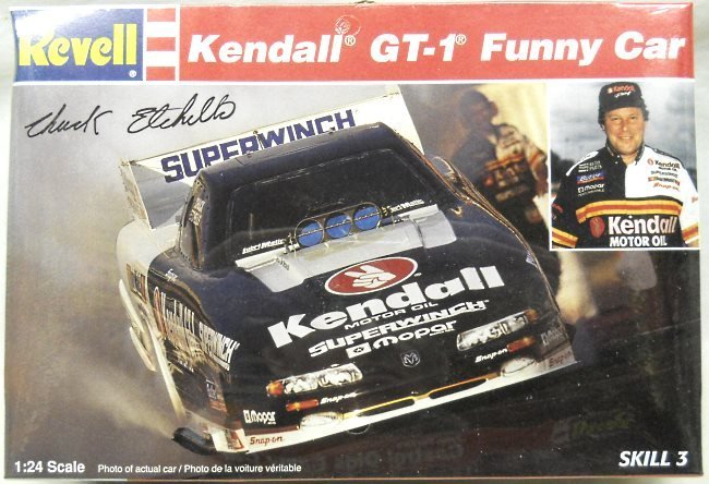 Revell 1/25 Kendall GT-1 Funny Car Chuck Etchells, 7604 plastic model kit